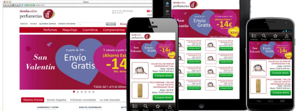 Rediseño de la tienda online de Perfumerías If: navegando hacia el responsive